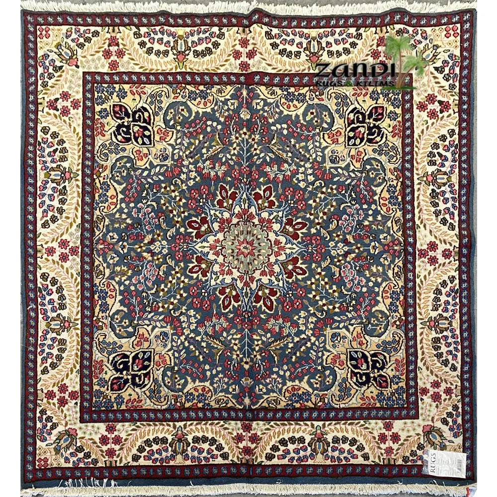 One Of The Kind Persian Kerman Rug 6'4" x 6'1" zandirugs